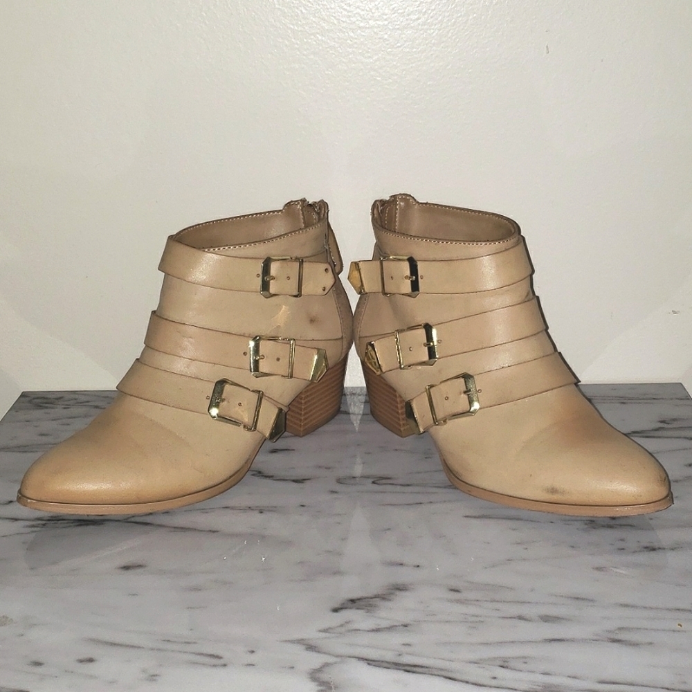 Forever21 Tripple Buckle Zip Bootie - Picture 5 of 5